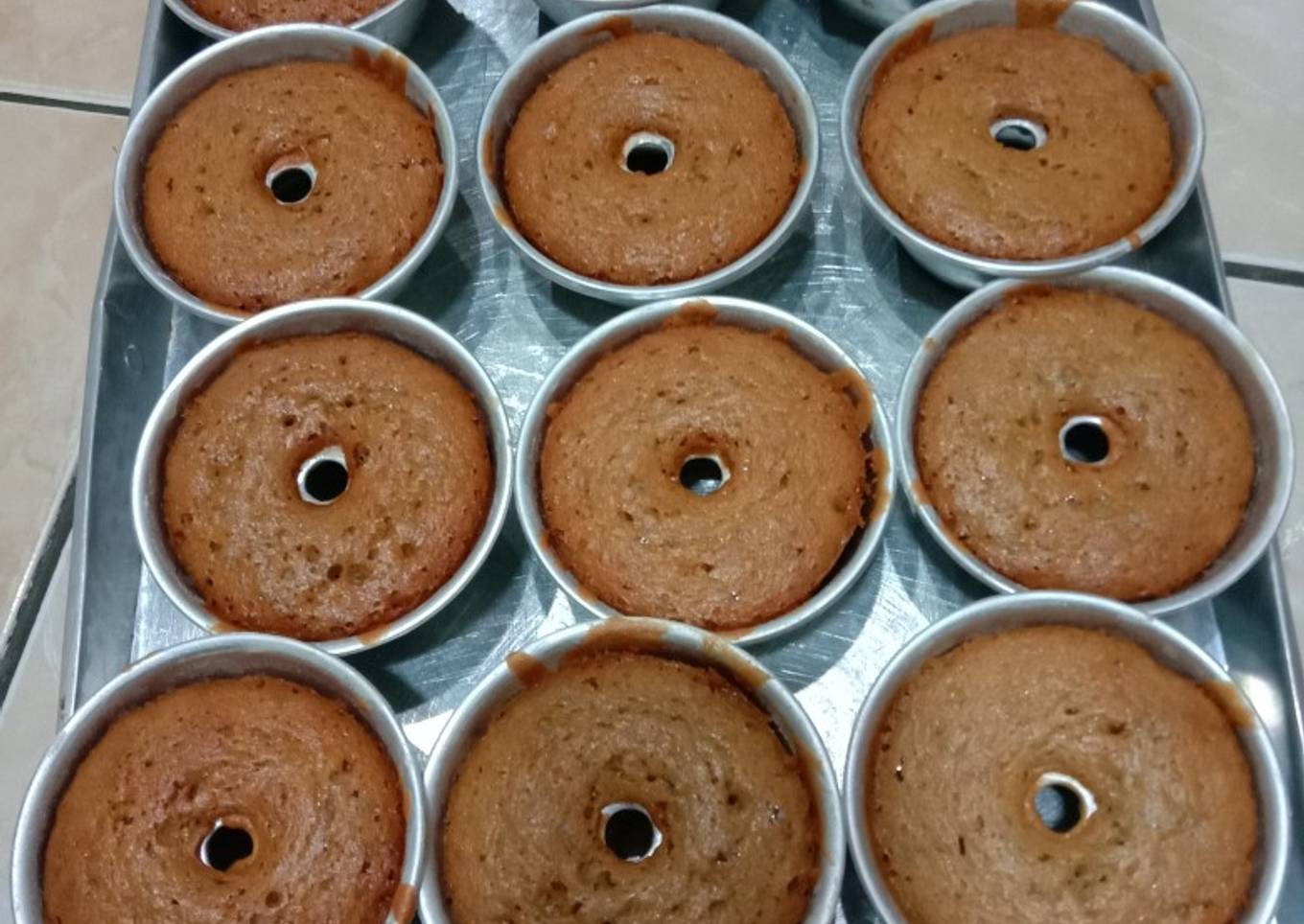 Banana cake / bolu pisang panggang (takaran sendok)