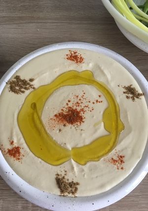 صورة لوصفة حمص بطحينة
