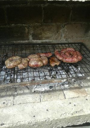 Una foto de Chorizo asado