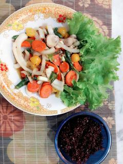 Foto resep Tumis Jamur pelangi