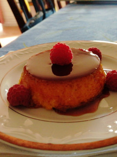Una foto de Flan de calabaza