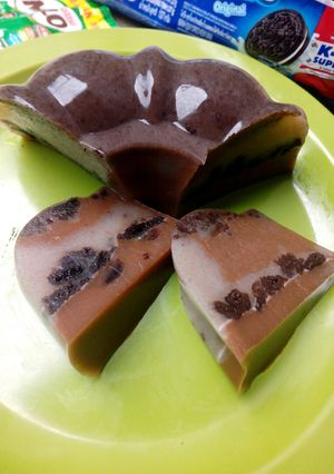 Foto resep Puding oreo lapis milo