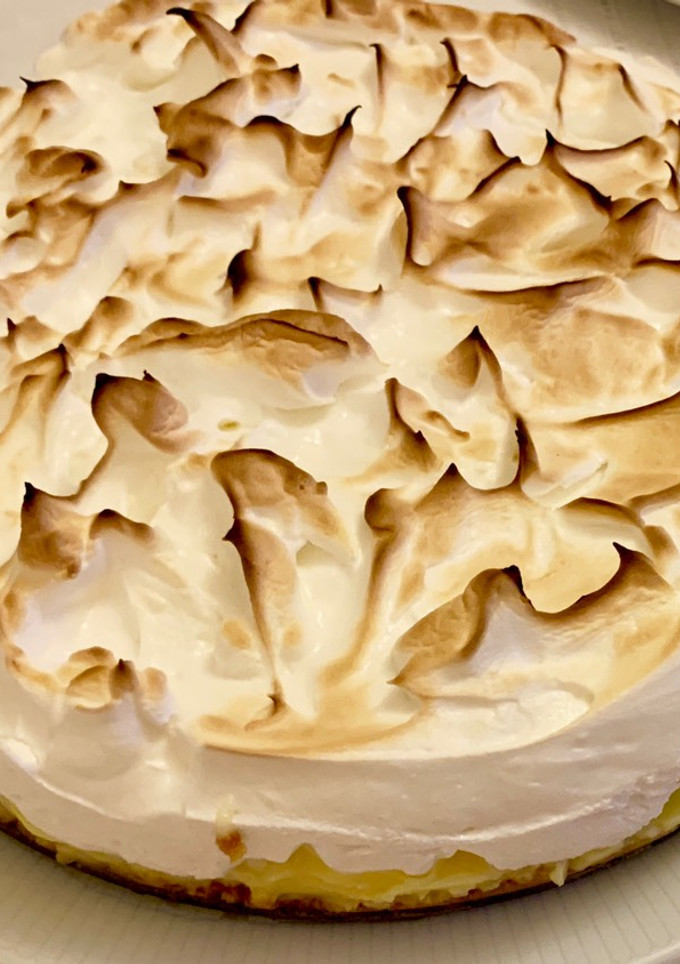Una foto de Tarta de limón sin horno#dulce
