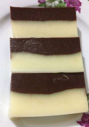 Foto resep Puding mentega lapis with choco vla