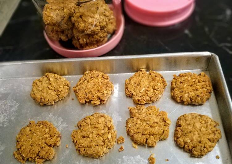 Bagaimana Menyiapkan Cookies cinnamon oat almond yang Menggugah Selera