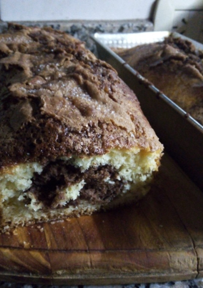 Una foto de Budín marmolado fácil para el mate