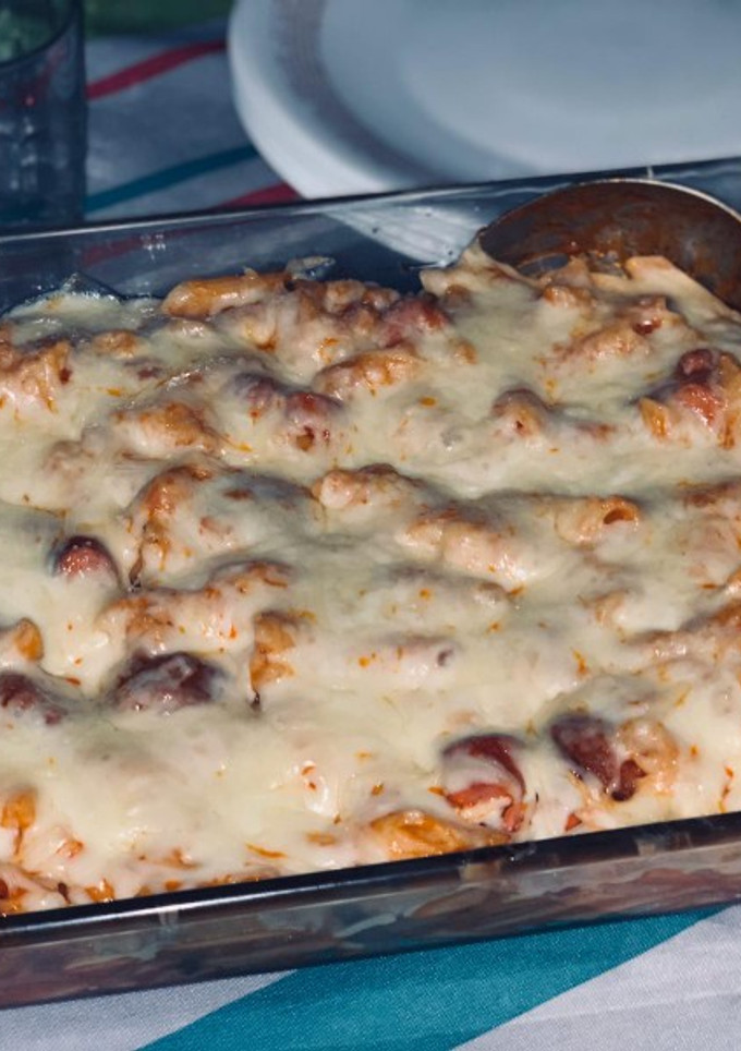 Una foto de Macarrones gratinados