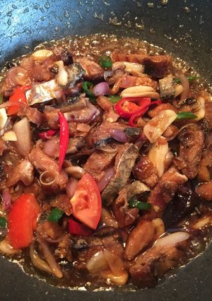 Foto resep Ikan asin telang asam manis