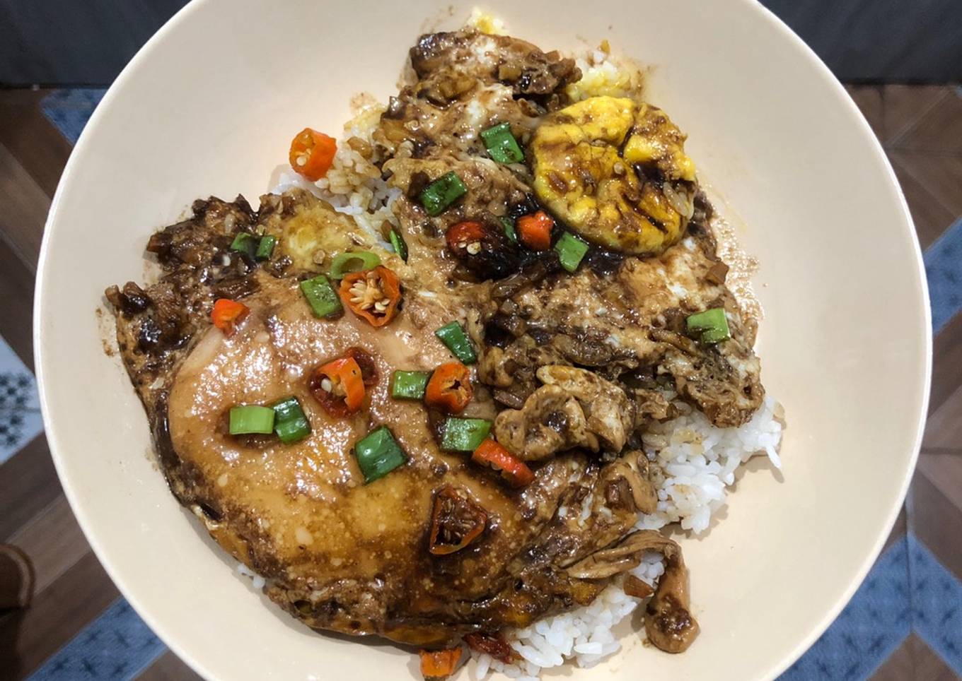 Bagaimana Menyiapkan 15. Nasi Telur Kecap Ayong yang Lezat