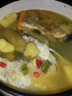Foto resep Sour & Spicy Salmon Head Soup