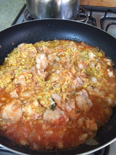 Una foto de Arroz con filet de Brotola