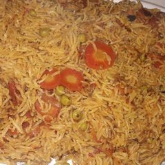 A picture of Gajar matar tehari.