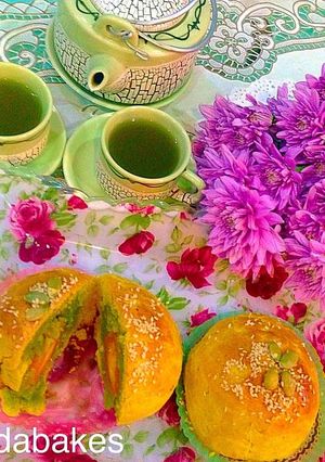 Hình của món Shanghai Moon Cakes( Bánh trung thu Thượng Hải).