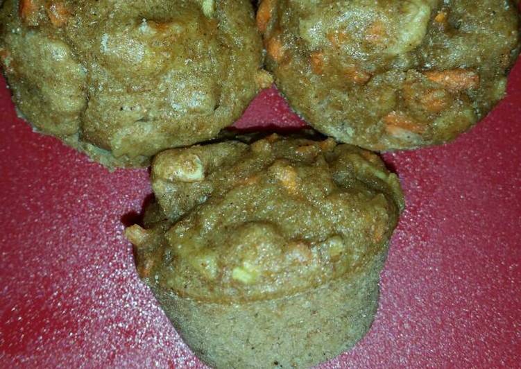 Recipe of Any-night-of-the-week Mini Apple Carrot Muffins