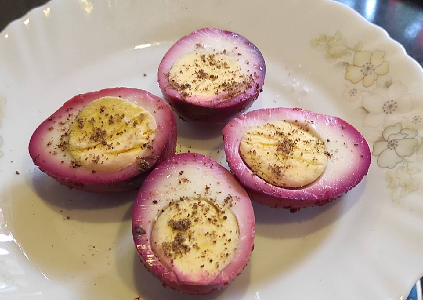 Pink Beet Eggs
