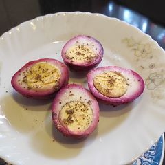 A picture of Pink Beet Eggs.