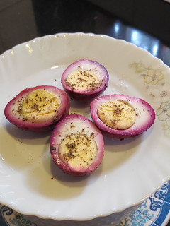 A picture of Pink Beet Eggs.