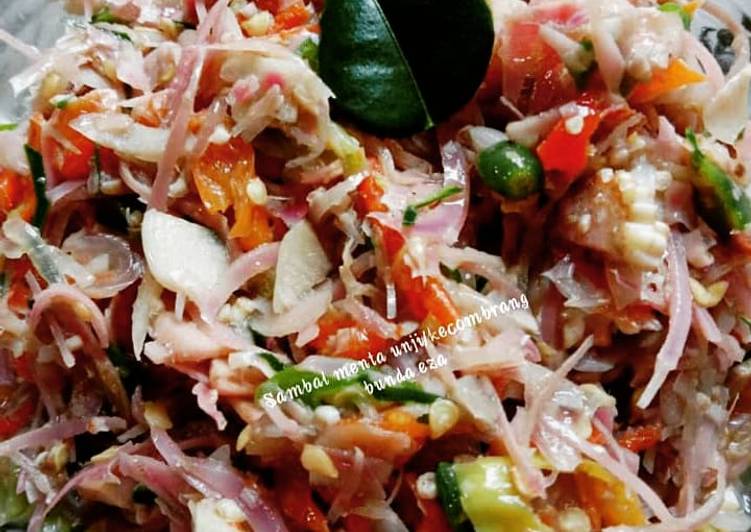 Resep Sambal mentah unji/kecombrang Anti Gagal