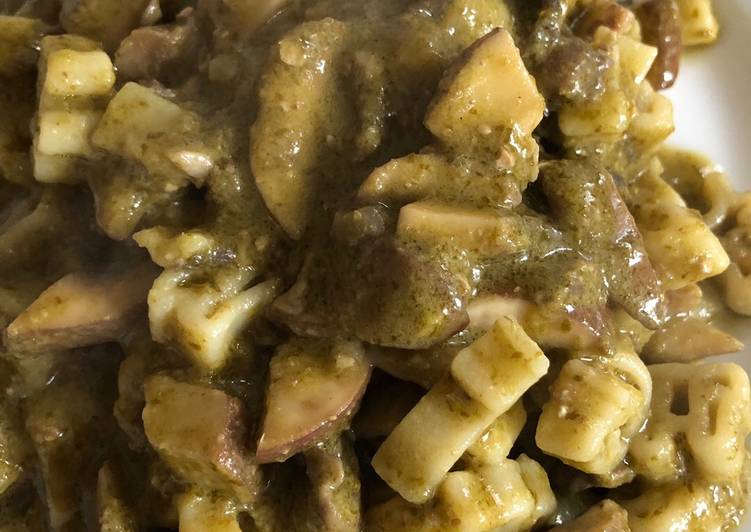 Recipe of Any-night-of-the-week Mushroom Pesto Pasta