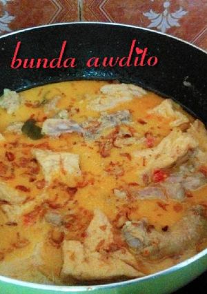 Foto resep Opor ayam kampung+tahu+labu siam