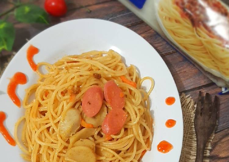 Resep Mie goreng Spaghetti yang Lezat