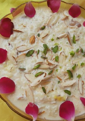 A picture of Royal Rice Kheer (Chawal ki Shahi Kheer).