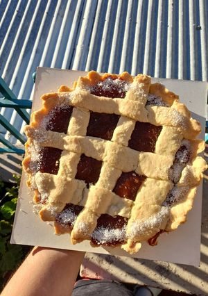Una foto de Pastafrola de membrillo