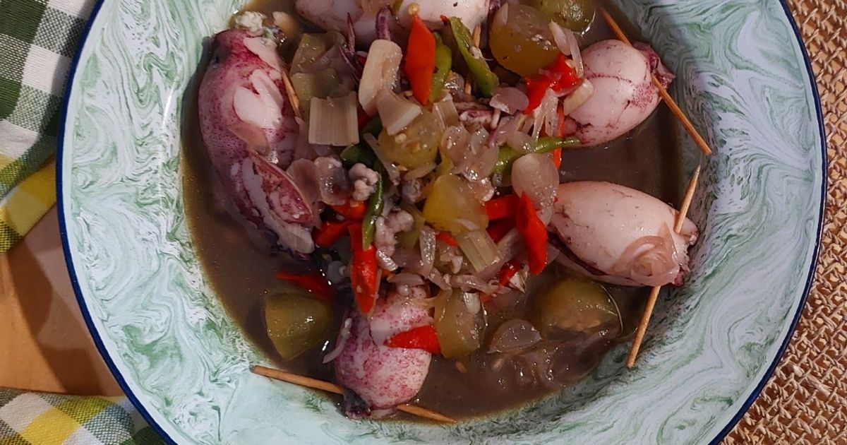 Cumi Isi Tahu Kuah Asam