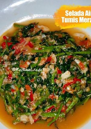 Foto resep Selada Air (Teladak) Tumis Merah