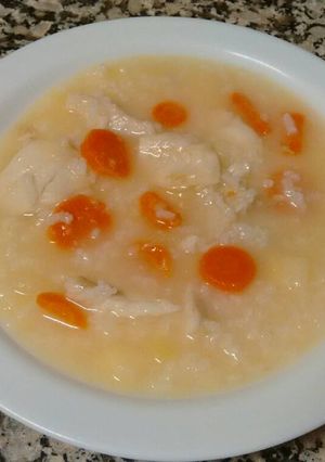 Foto principal de Sopa de merluza con arroz "en blanco"