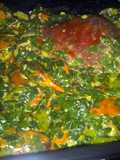 Ginataang alimango or crab with coconut milk