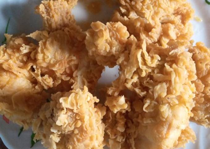 Langkah Mudah untuk Menyiapkan Ciken krispi ala yg dijual di pinggir jalan yang Lezat