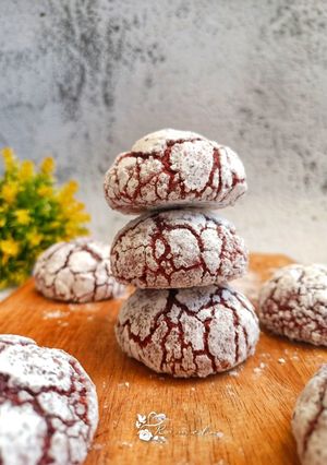 Foto resep Red Velvet Crinkle Cookies