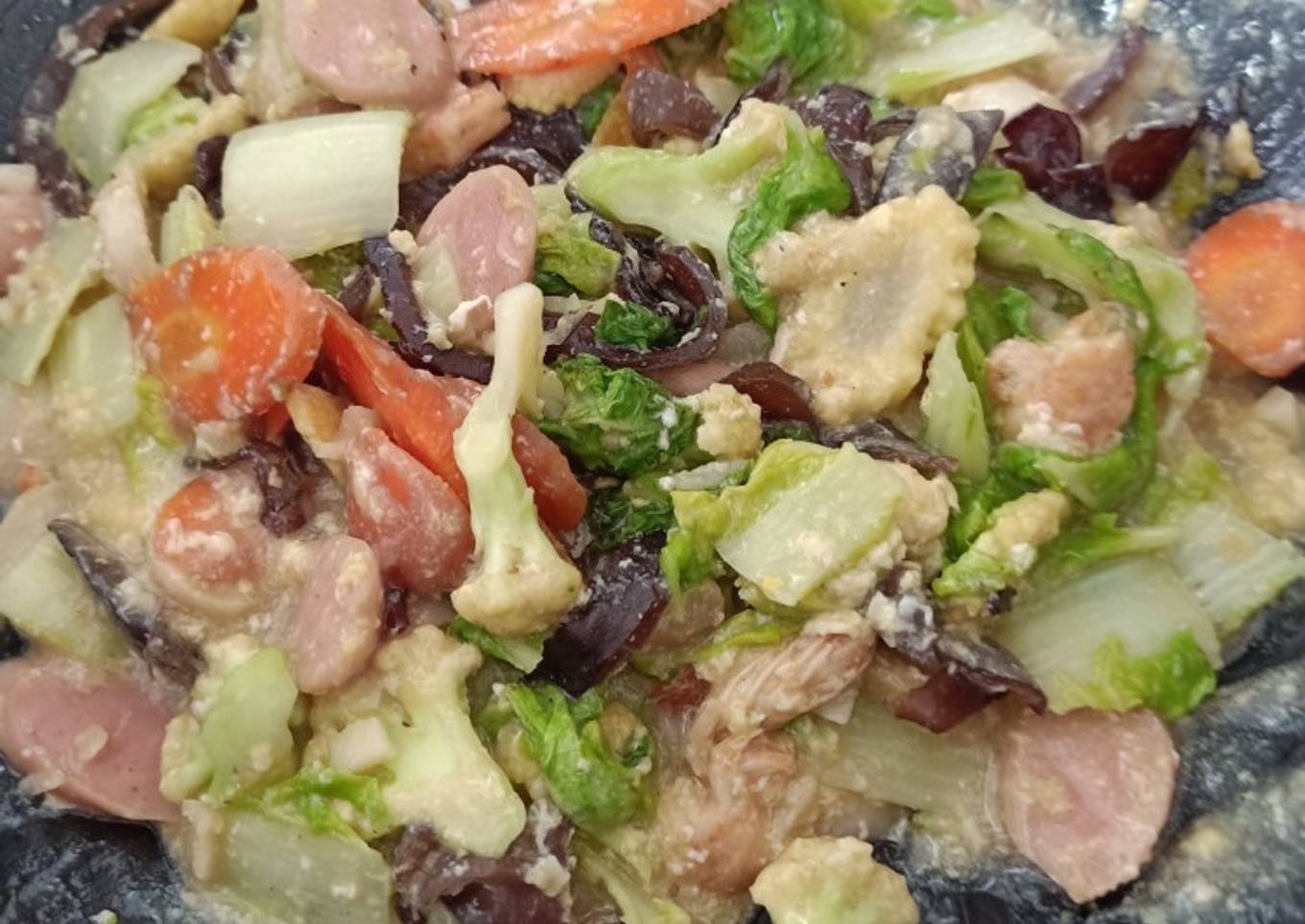 Capcay udang simpel