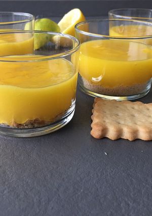 Une photo de Crèmes au citron petits beurres