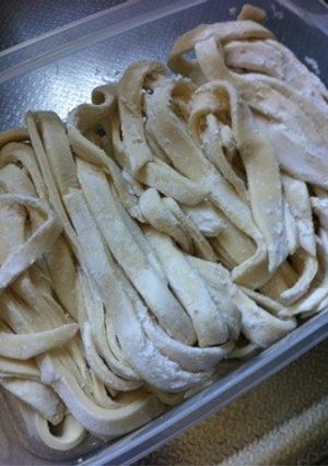A picture of Homemade Hoto Udon Noodles.