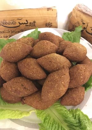 صورة لوصفة كبة مقلية مدلله بالرمان والجوز 👌