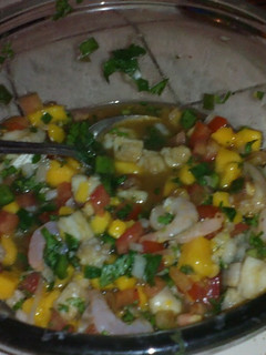 Una foto de Ceviche de pescado, versión Eddy