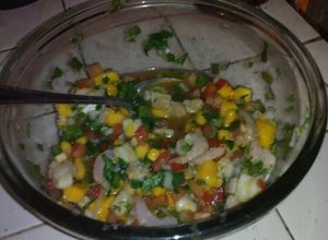 Una foto de Ceviche de pescado, versión Eddy
