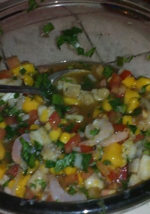 Una foto de Ceviche de pescado, versión Eddy