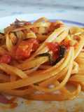 Linguine al Pomodoro con Bottarga di Muggine