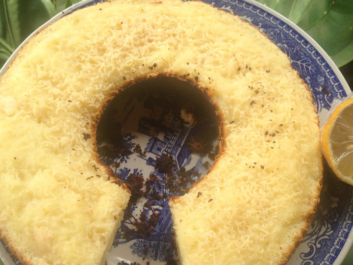 Resep Bolu singkong lemon topping keju 🍋🍋 Anti Gagal