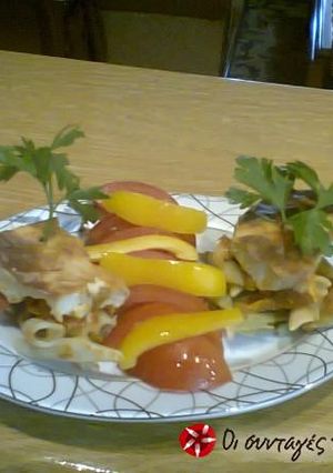 Φωτογραφία της συνταγής ''Gourmet'' παστίτσιο με γαρίδες,λαχανικά και φέτα
