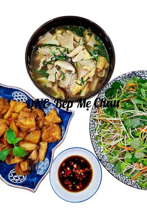 Hình của món Mâm cơm chay ngày mùng 1.