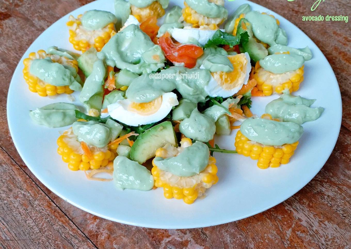 Salad Sayur Avocado Dressing