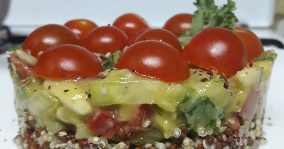 Timbal de ceviche de verduras y quinoa 🥑🍄 Receta de Veggiemoon 🌱 Cookpad