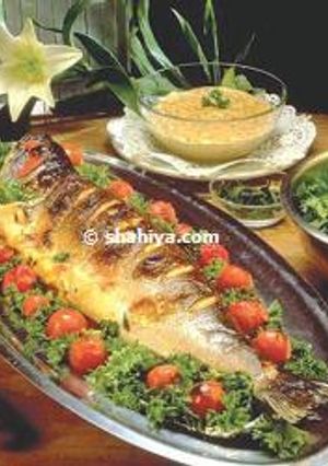 صورة لوصفة طريقة عمل صينيه سمك بورى فى الفرن