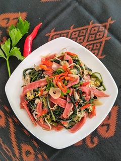 Foto resep 193. Tumis Kangkung Daging Burger