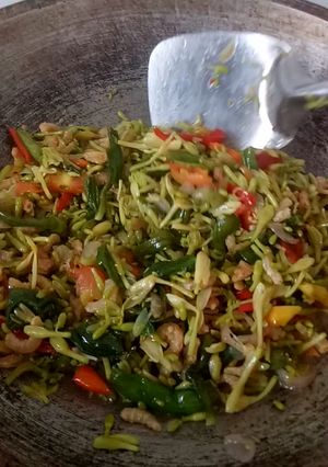 Foto resep Tumis bunga pepaya genjer