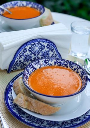 A picture of Tomato and Ginger Soup.